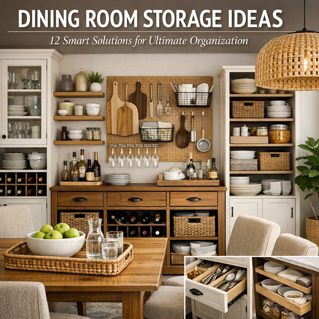 Illustration of Dining Room Storage Ideas: 12 Smart Solutions for Ultimate Organization